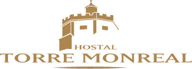 logotipo hostal torre monreal grande